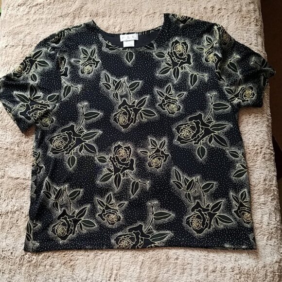 2 pretty black tops ❤️ Plus Size by Covington and P.S.E. - Picture 2 of 11